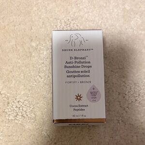 New in Box Drunk Elephant D-Bronzi Anti-Pollution Drops - Bronze